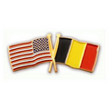 USA & Belgium Flag Pin